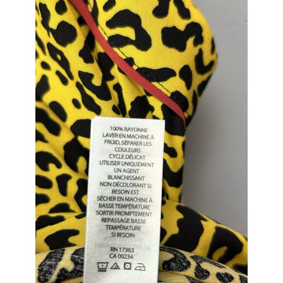 REFINERY‎ 29 animal printed poplin camisole Womens Plus size 2X Yellow Black NEW - Picture 9 of 10